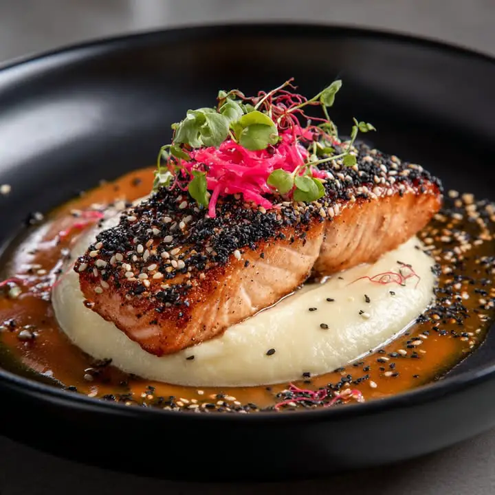 Zalm Met Sesamkorst