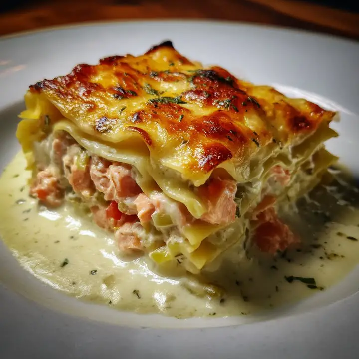 Zalm Prei Lasagne