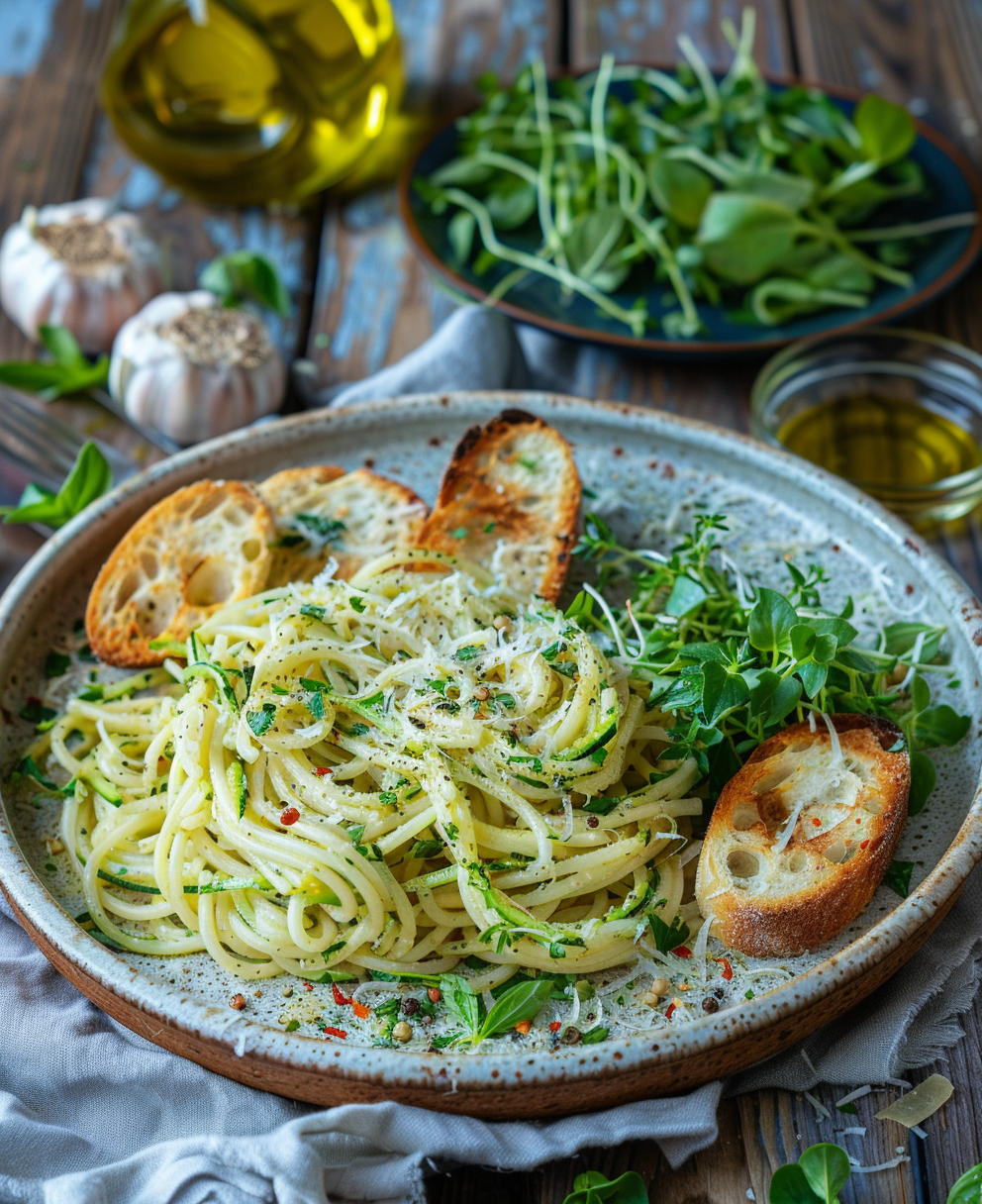 courgette spaghetti recept