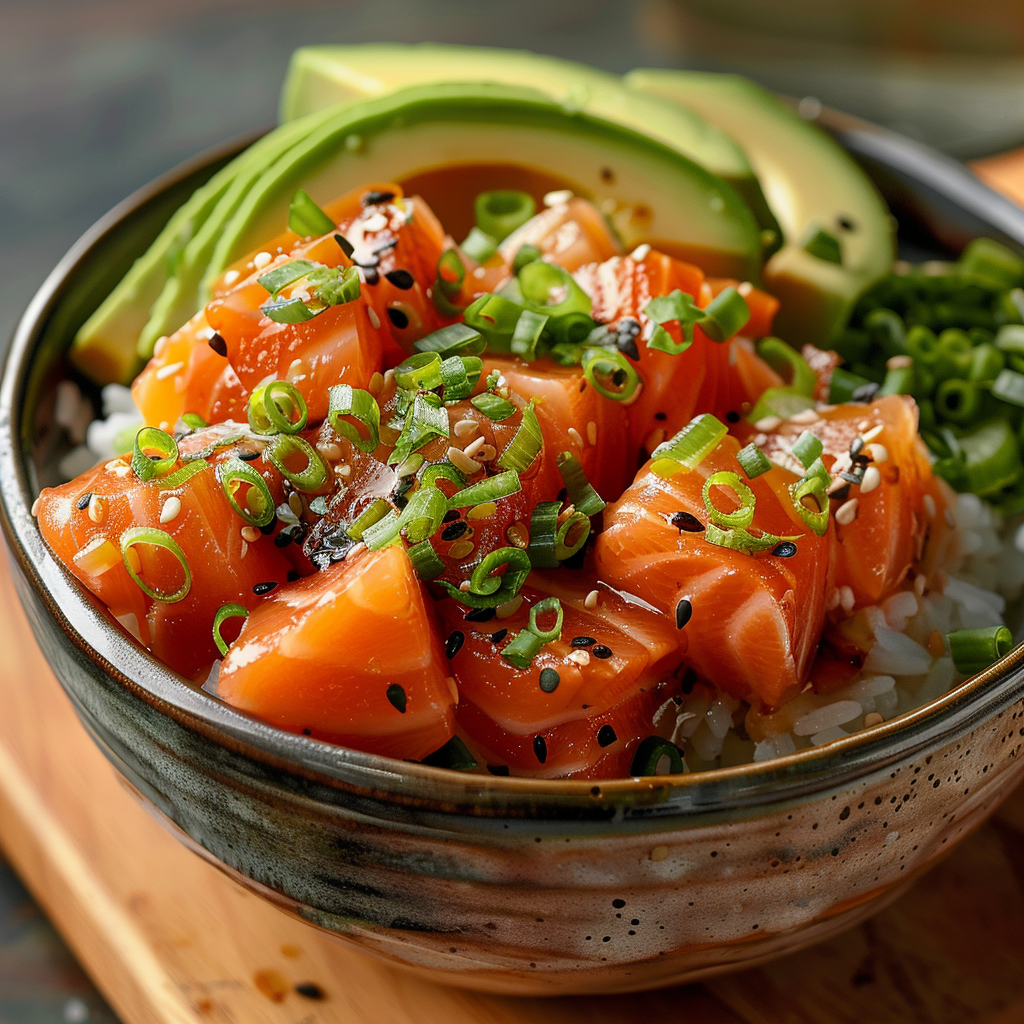 poke bowl recept zalm