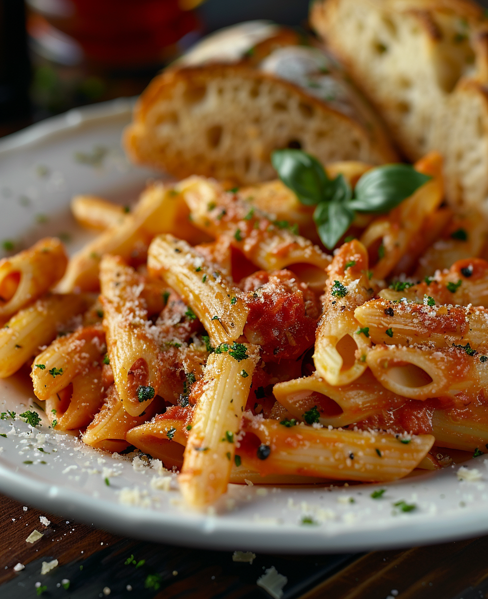 recept met penne