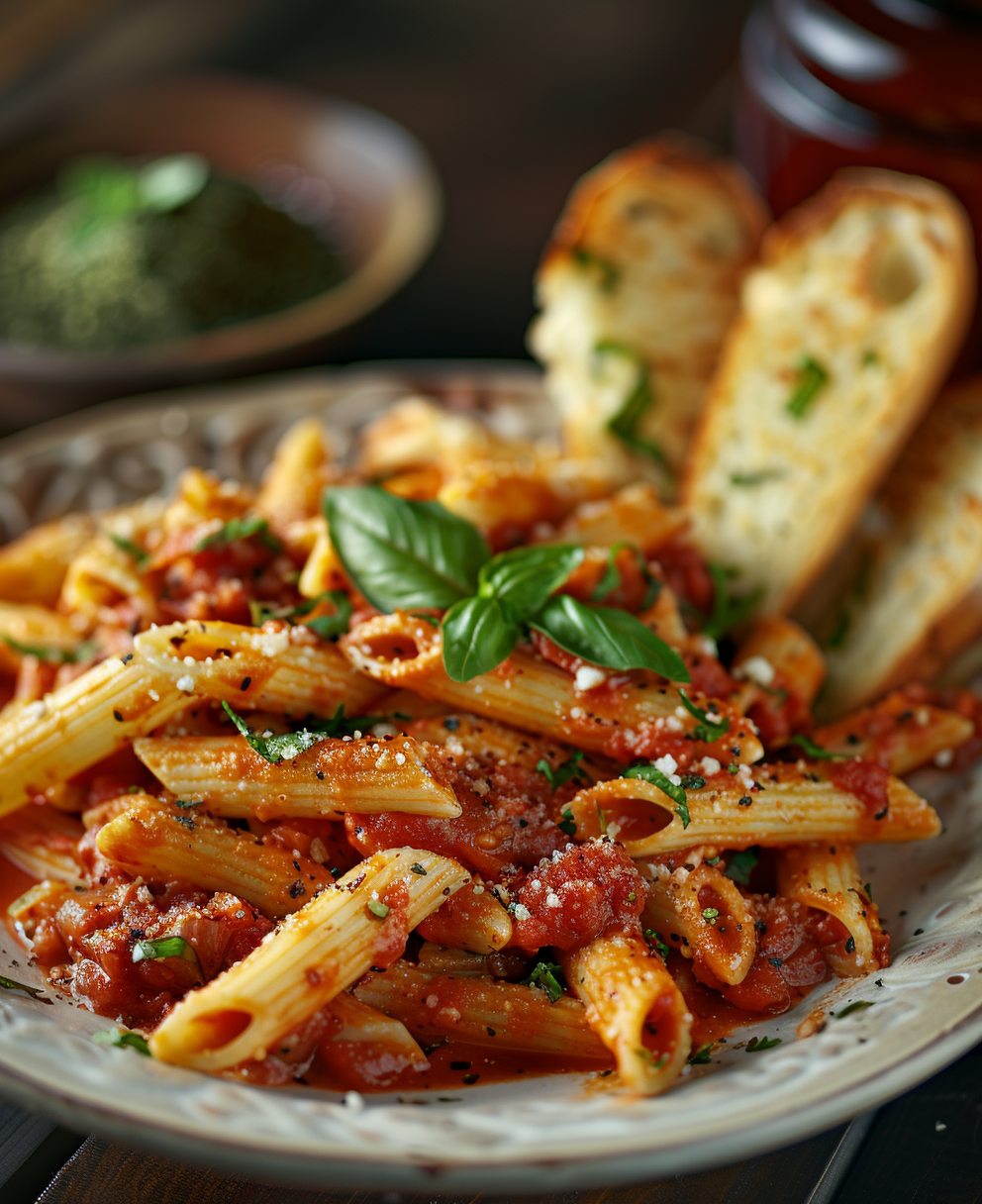 recept met penne