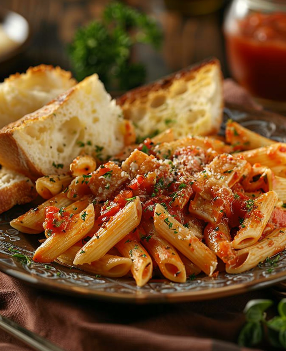 recept met penne