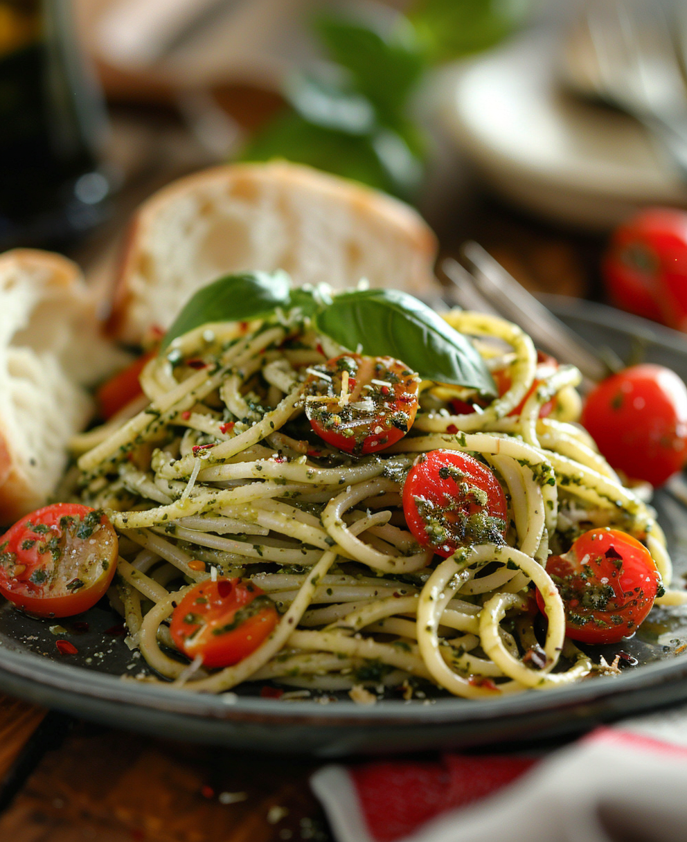 recept pasta pesto