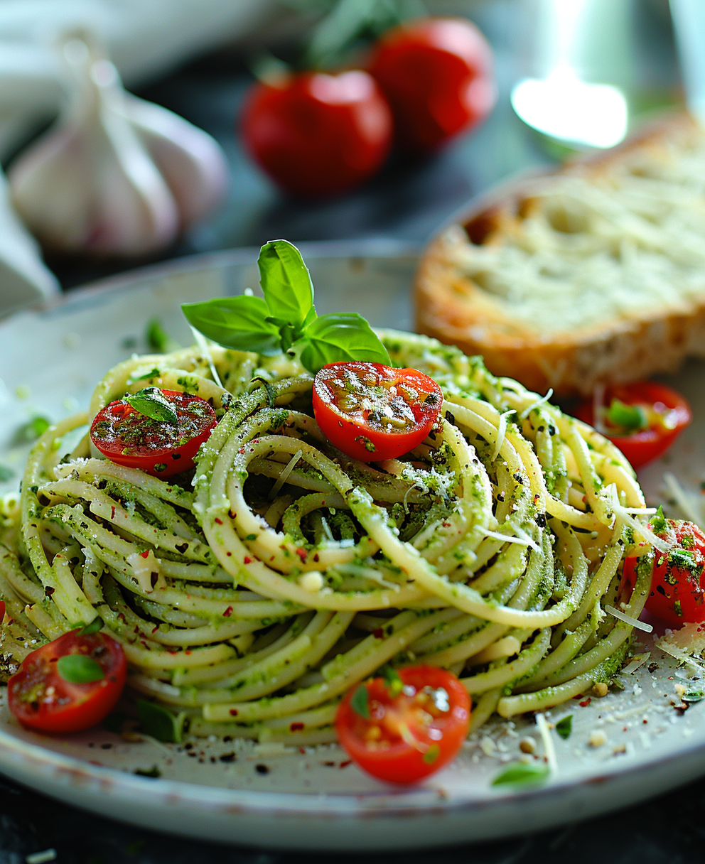 recept pasta pesto