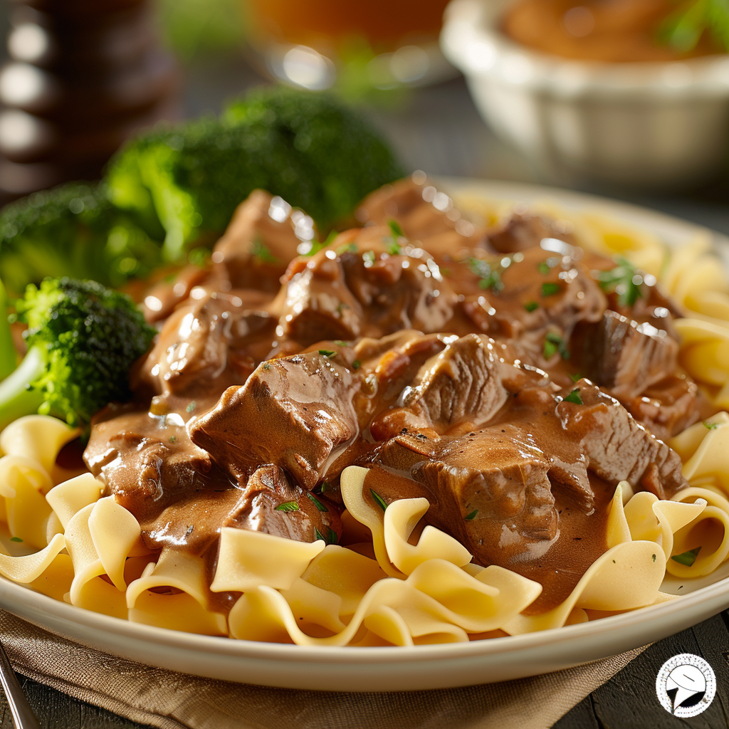 recept stroganoff