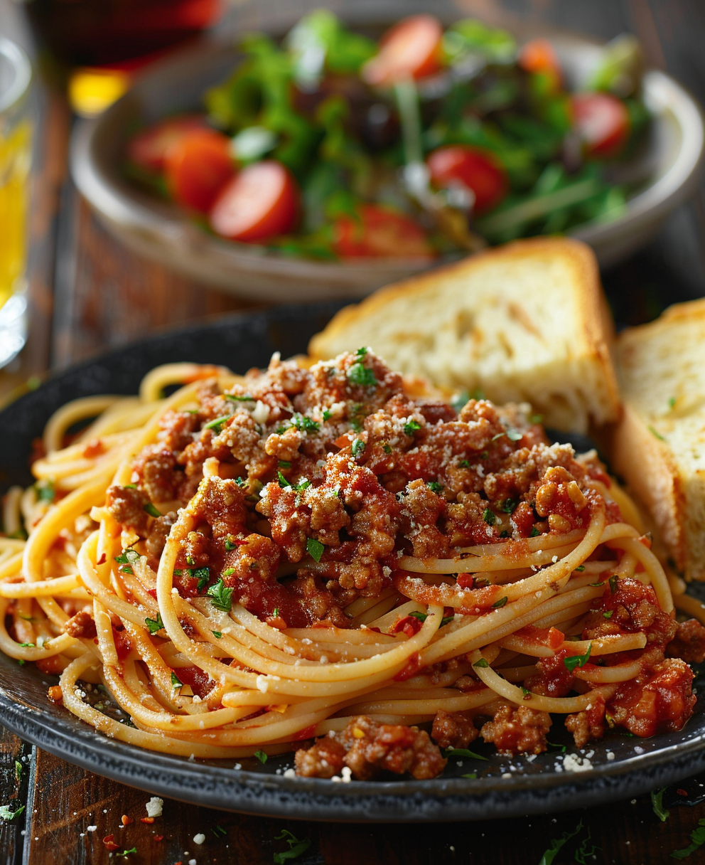 spaghetti recept met gehakt