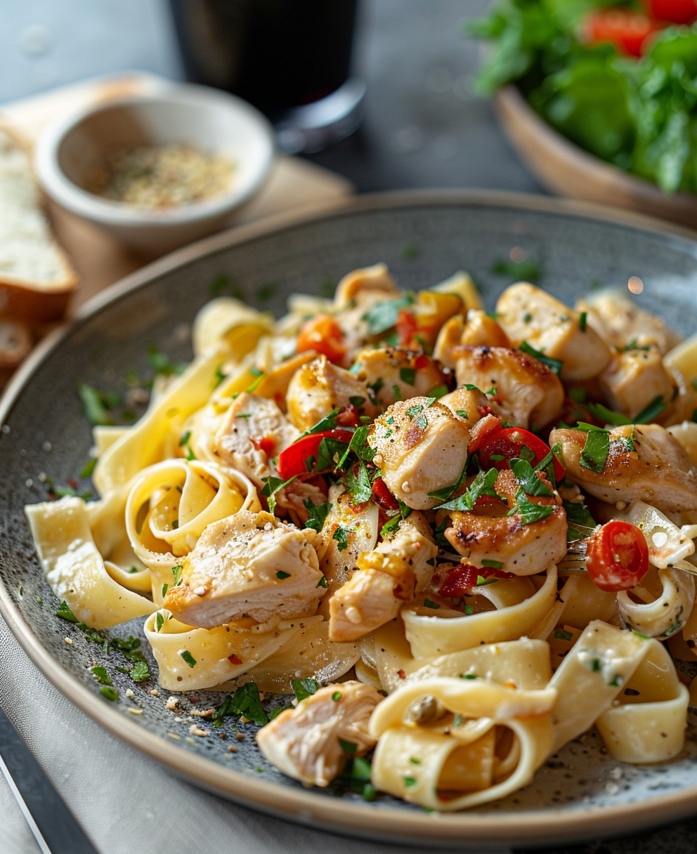 tagliatelle recepten met kip