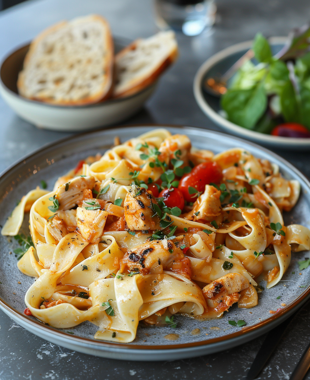 tagliatelle recepten met kip