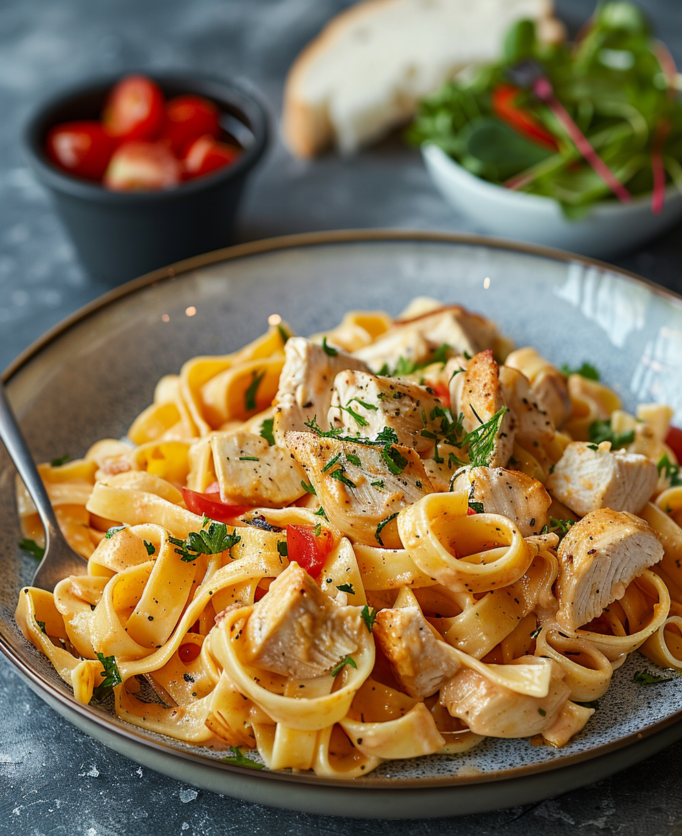 tagliatelle recepten met kip