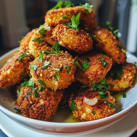 Aardappel-kroketten met knoflook