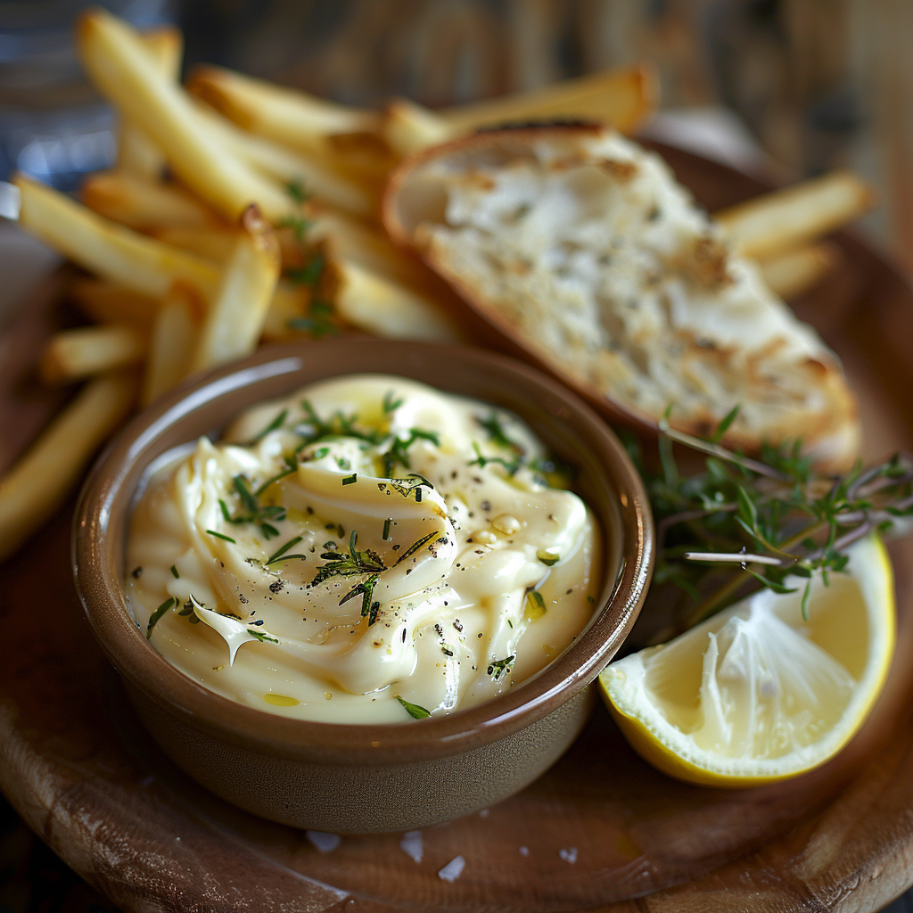 Aioli met knoflook en citroen