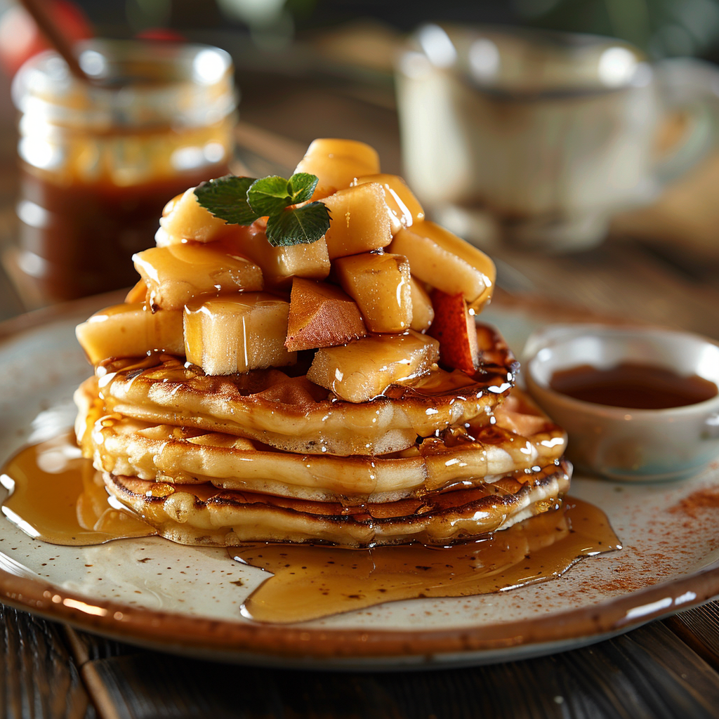 Appel-kaneelstroop voor pannenkoeken en wafels