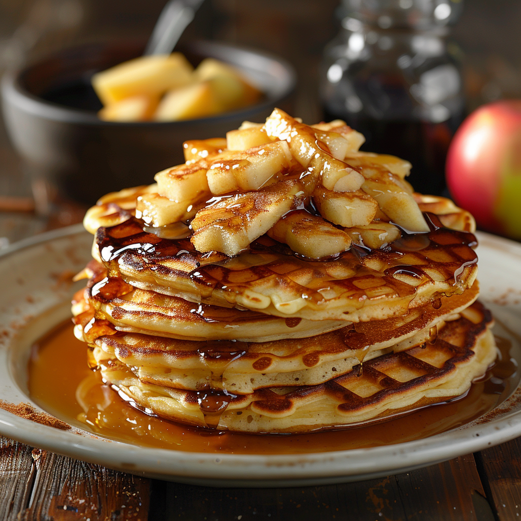 Appel-kaneelstroop voor pannenkoeken en wafels