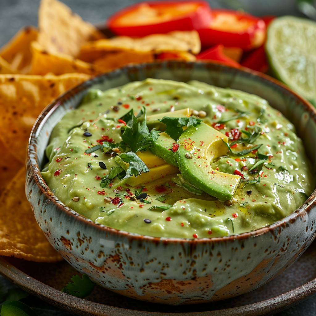 Avocado-limoendip met koriander