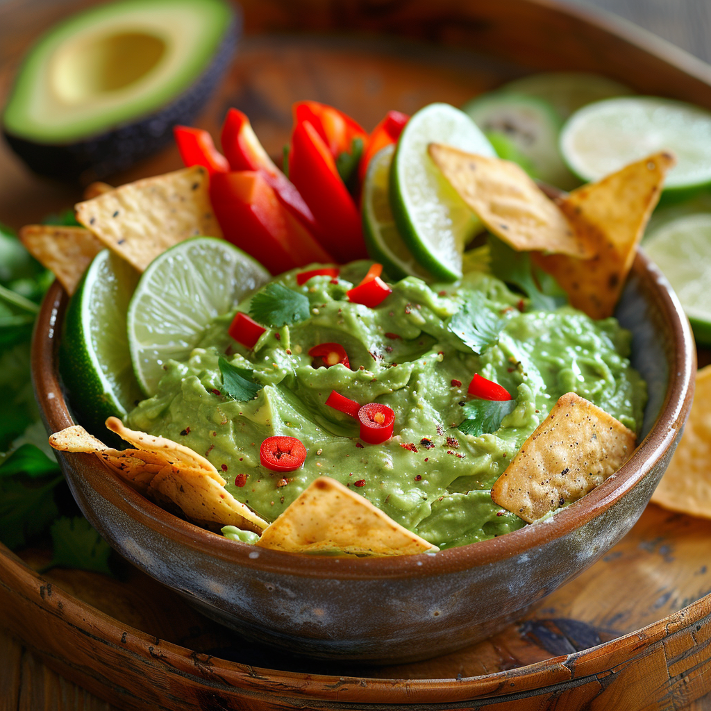 Avocado-limoendip met koriander