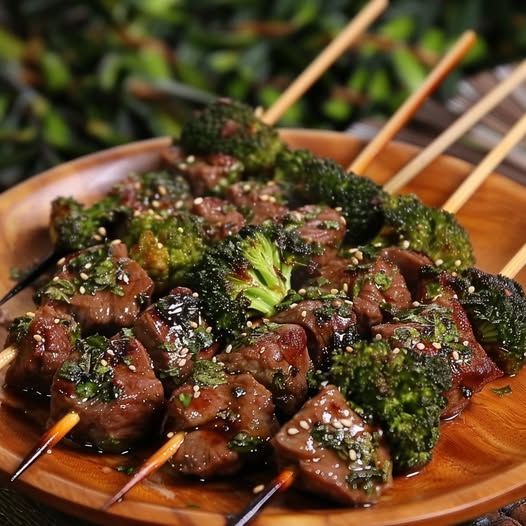 Bief Broccoli Spiesen