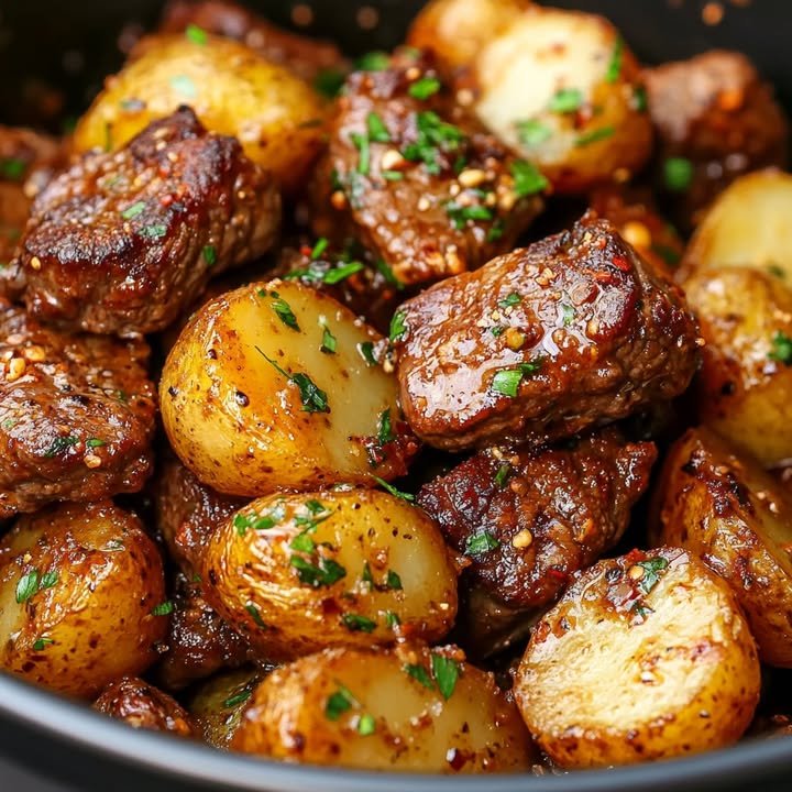 Biefstuk Aardappelen Knoflook