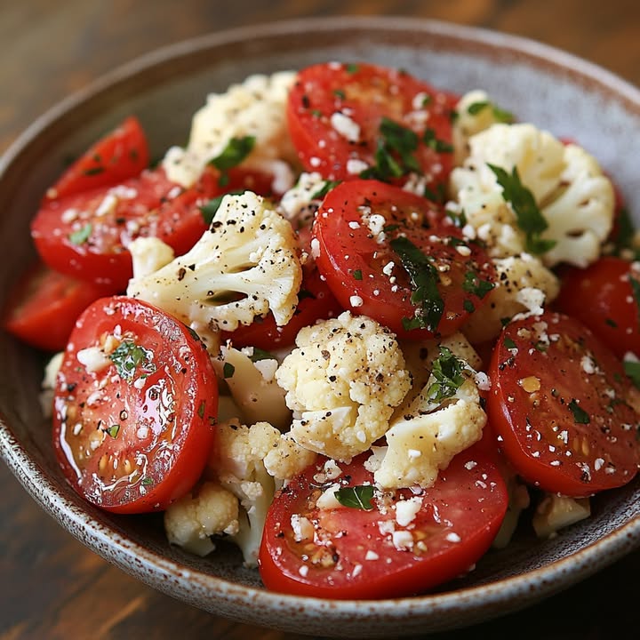 Bloemkool Tomaat Salade