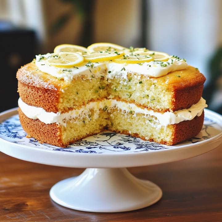 Citroen Courgette Taart