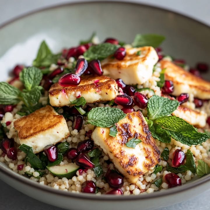 Couscous Halloumi Salade