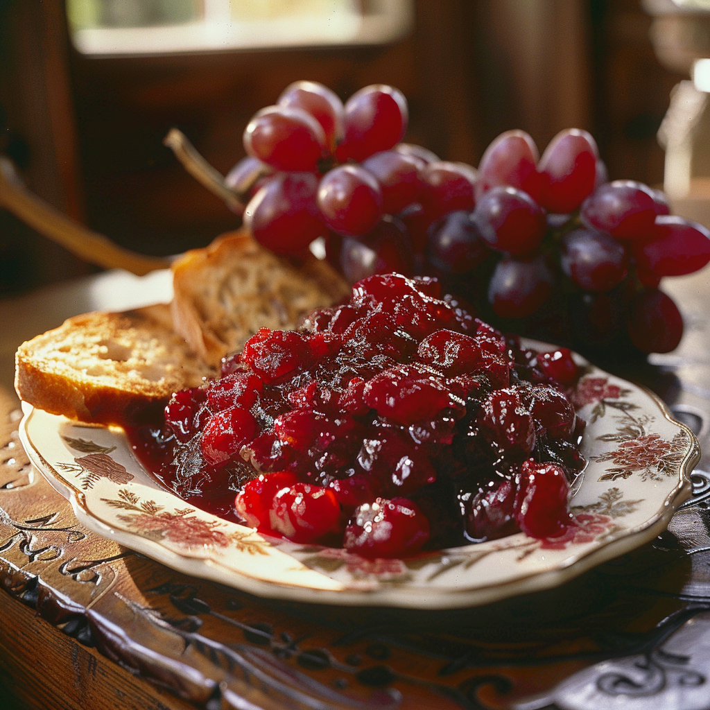 Cranberry-stroop met sinaasappel en gember