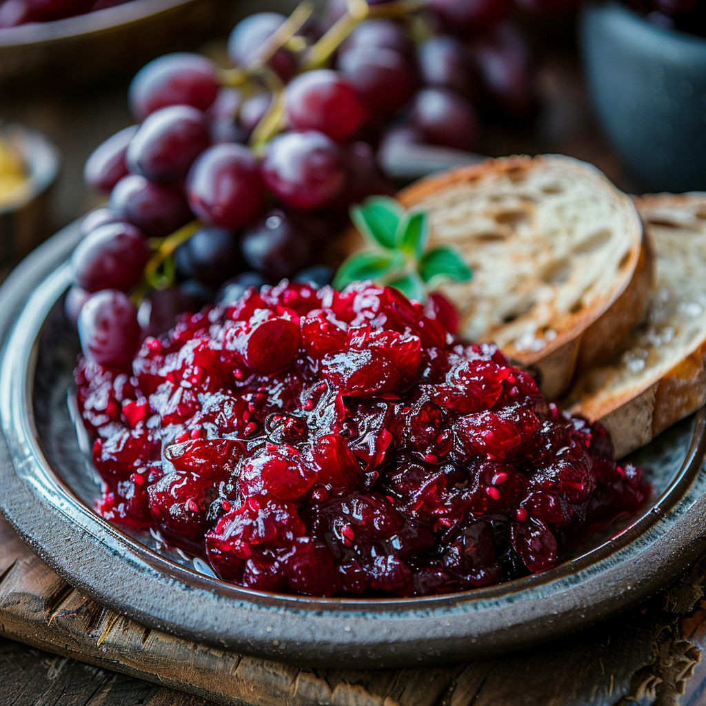 Cranberry-stroop met sinaasappel en gember