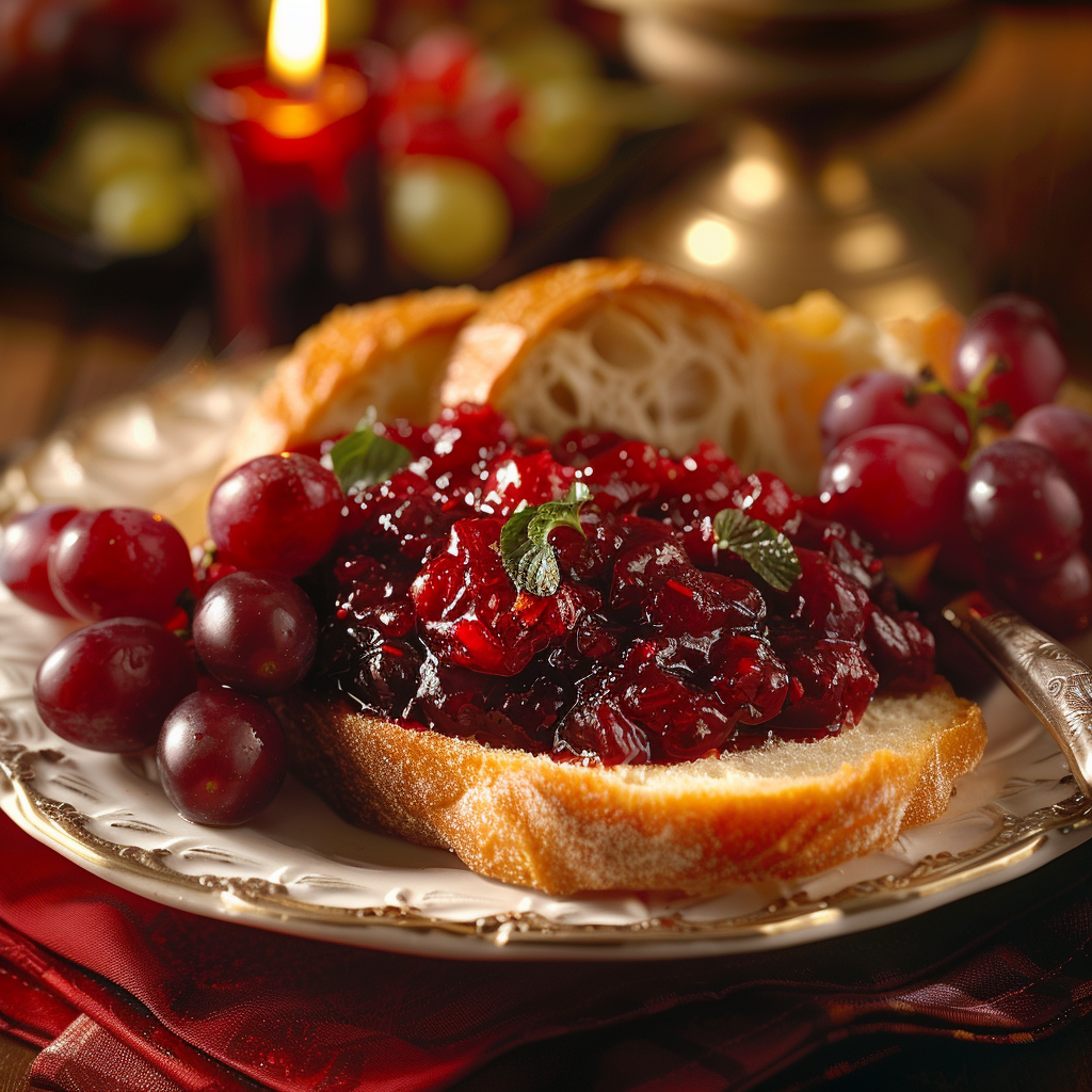 Cranberry-stroop met sinaasappel en gember
