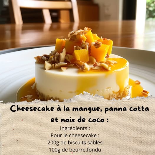 Exotische Mango Cheesecake