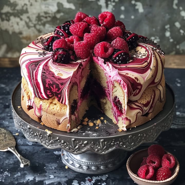 Frambozen Marmercake Taart