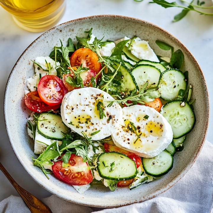 Frisse Geitenkaassalade Met Groenten