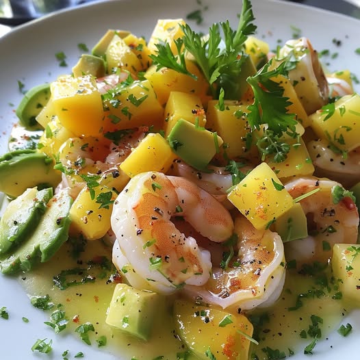 Garnalen Mango Avocado