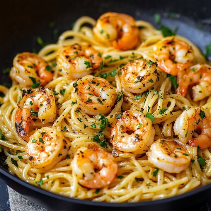 Garnalen Spaghetti Knoflook