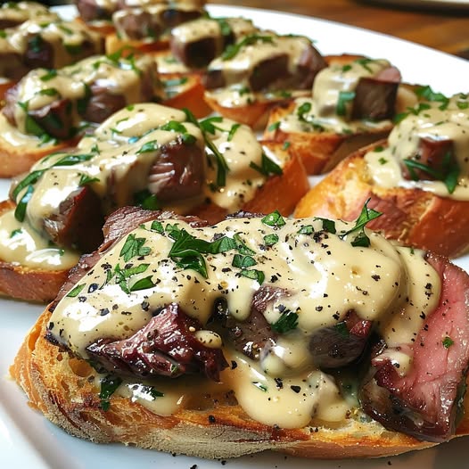 Gegrilde Beef Toasts