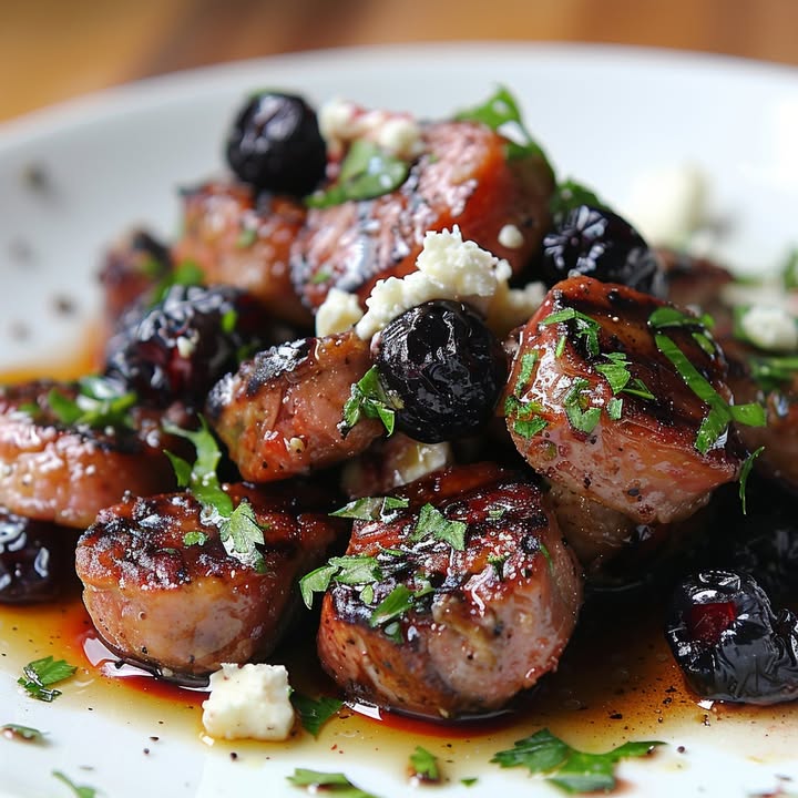 Gegrilde Worst Kersen