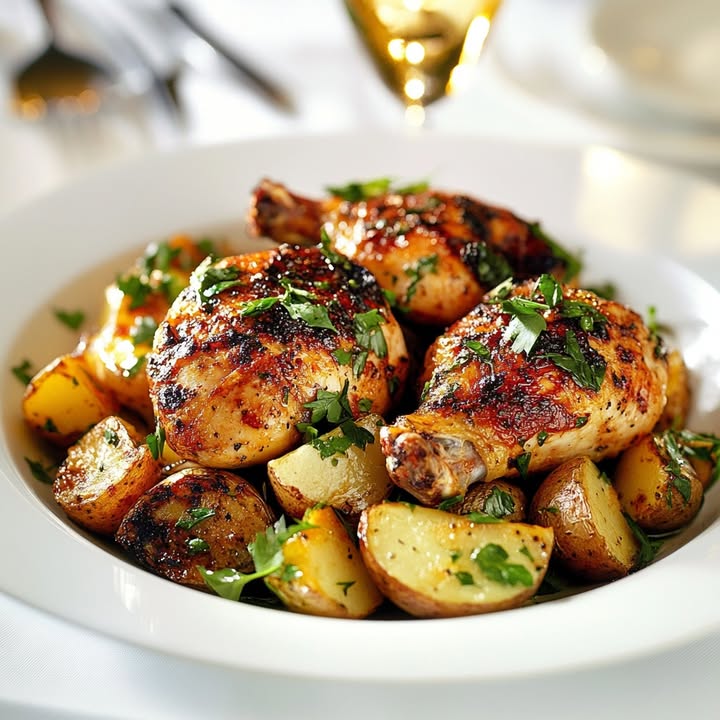 Geroosterde Kip Aardappelen
