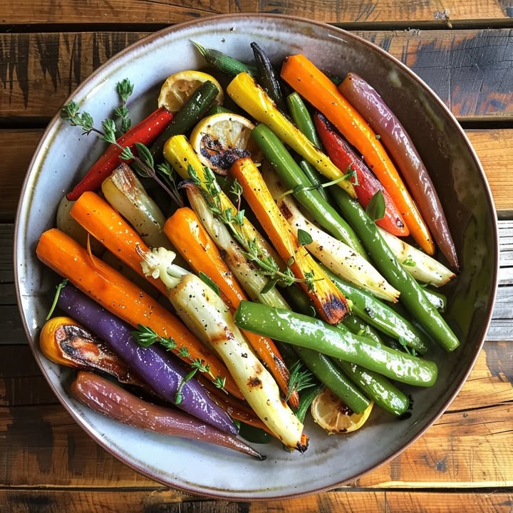 Geroosterde Wortelen Citroen Herbes