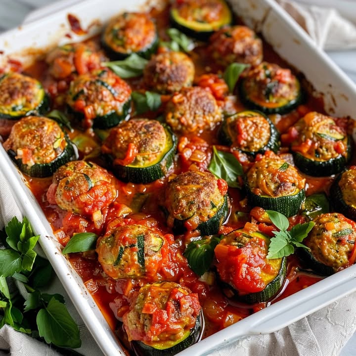 Gevulde Courgettes Balletjes