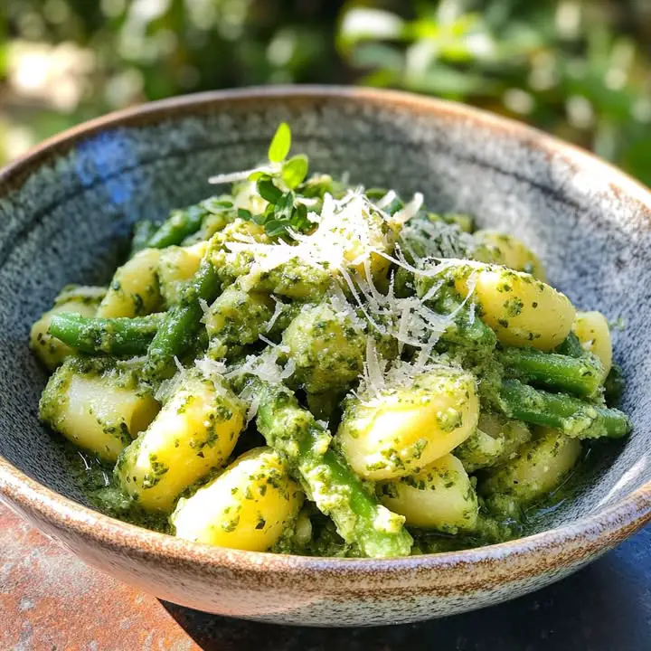 Gnocchi Pesto Haricots