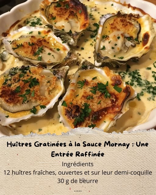 Gratiné Oesters Mornay