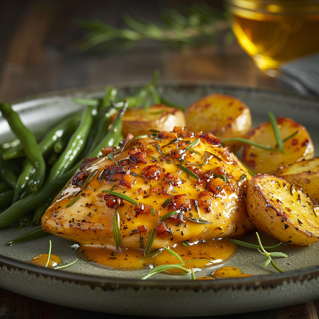 Honing-mosterdsaus met sinaasappel voor kip