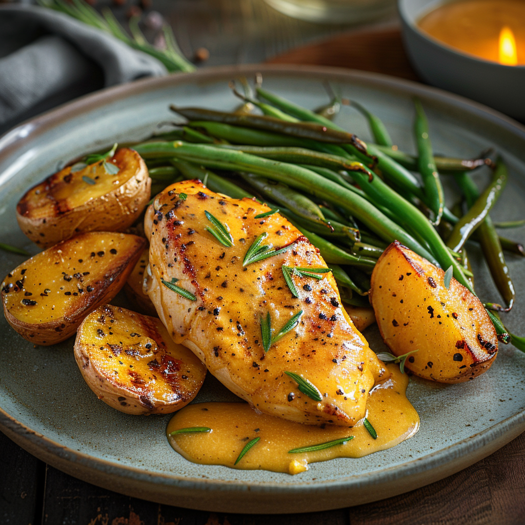 Honing-mosterdsaus met sinaasappel voor kip