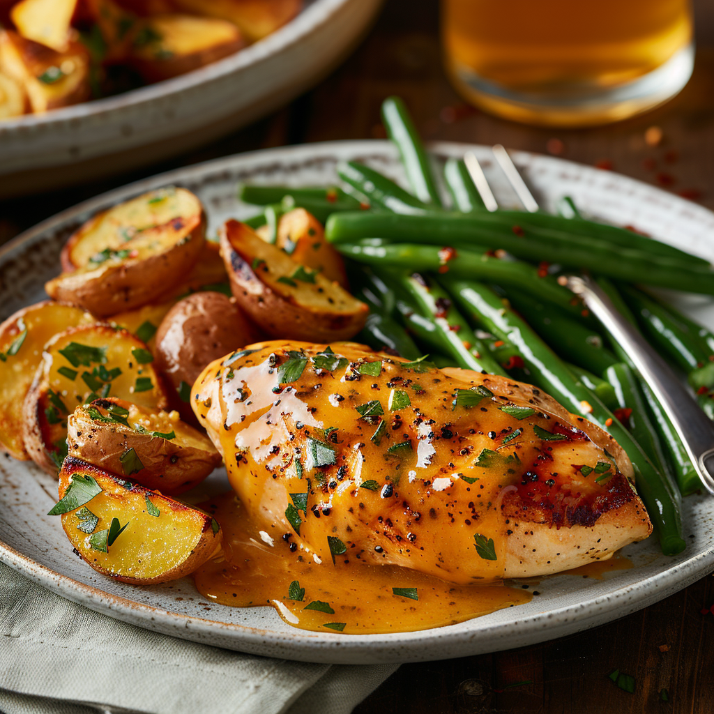 Honing-mosterdsaus met sinaasappel voor kip