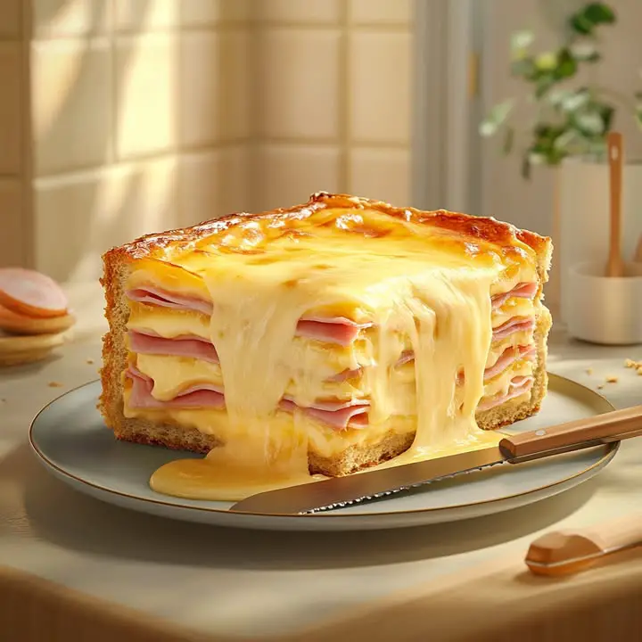 Jambon Kaas Croque-Cake