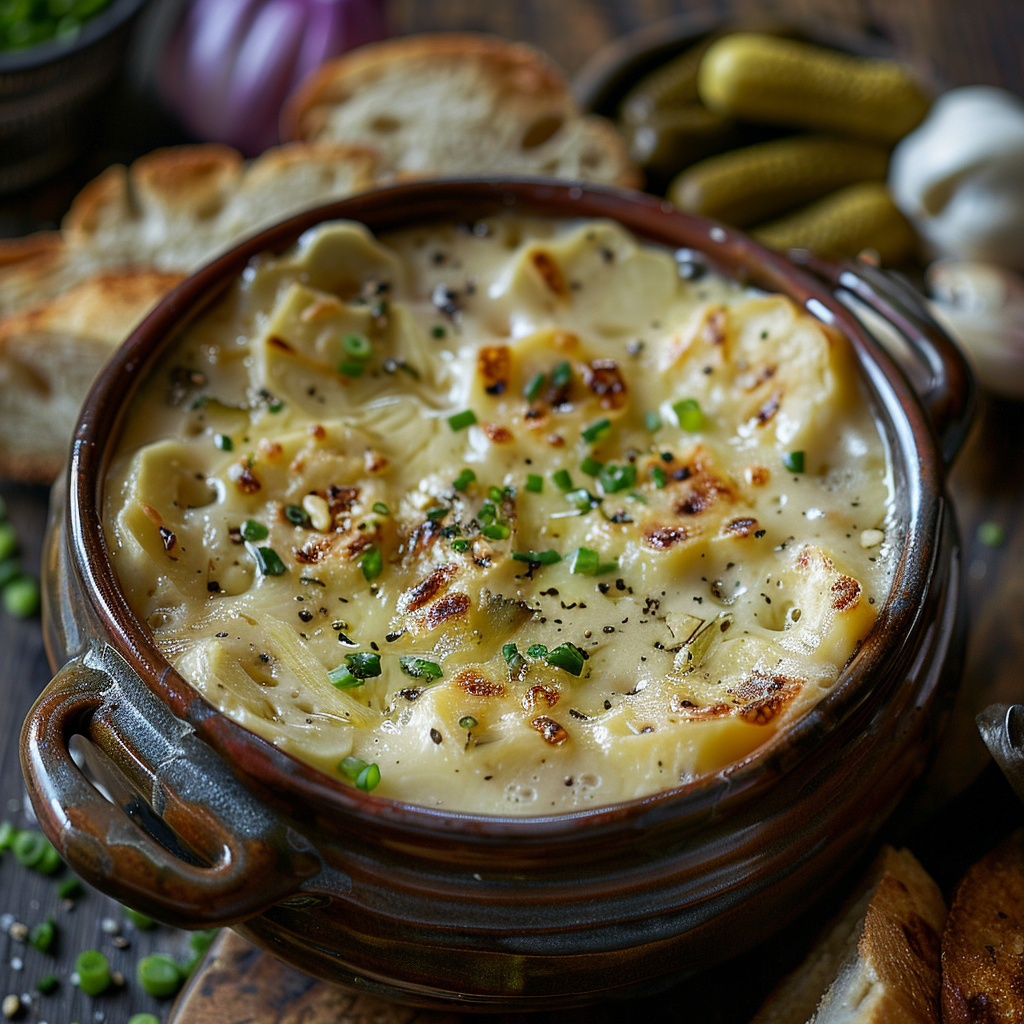 Kaasfondue met Gruyère, Emmentaler en knoflook