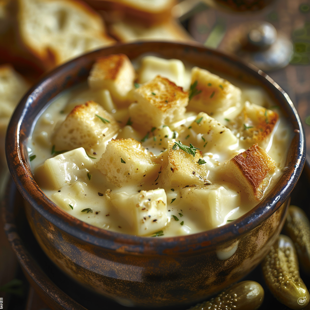 Kaasfondue-saus met Gruyère en knoflook