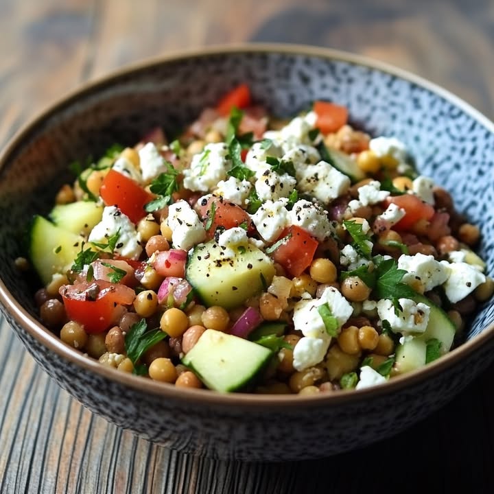 Kikkererwten Feta Salade