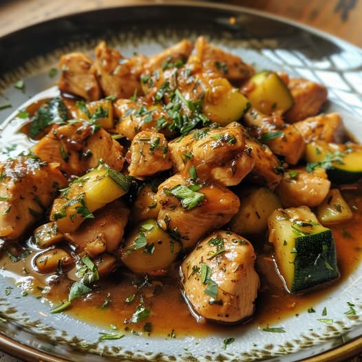 Kip Courgette Mosterd