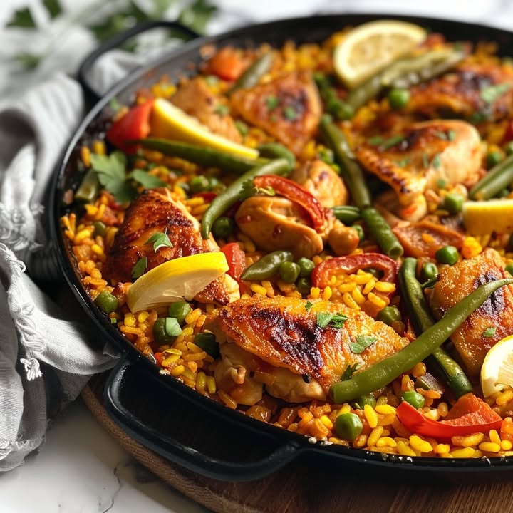 Kip Paëlla Groenten