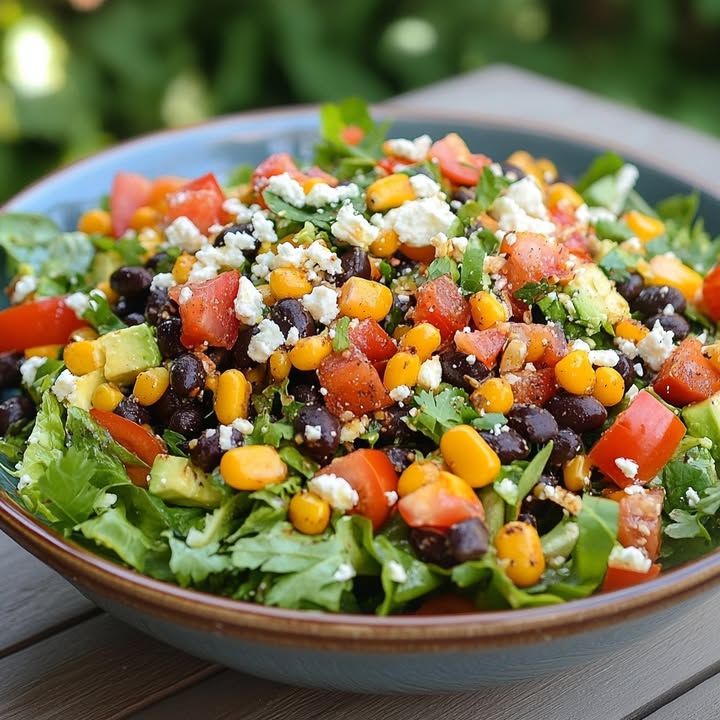 Kleurige Maïssalade Feta